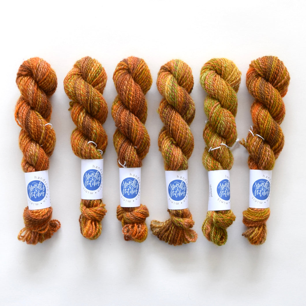 PAPAYA | handspun yarn minis